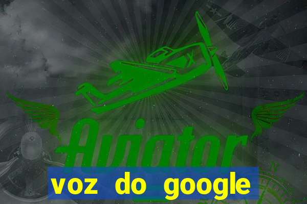 voz do google tradutor homem